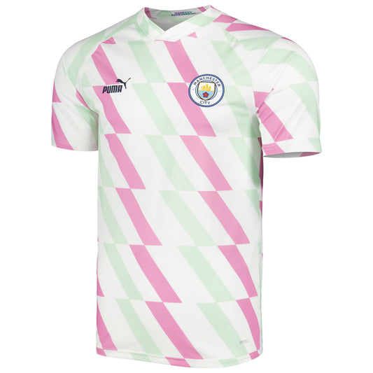 Manchester City Puma 2022/23 Pre-Match Training Jersey - White