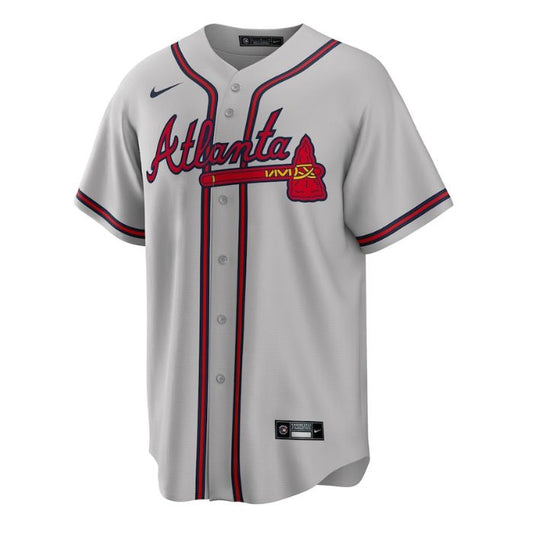 Atlanta Braves Road Unisex Custom Pro Jersey - Gray - Champions Jerseys