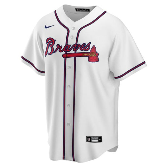 Atlanta Braves Unisex Home Customized Pro Jersey - White - Champions Jerseys
