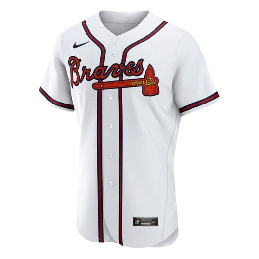 Atlanta Braves Unisex Home Pro Official Custom Jersey - White - Champions Jerseys