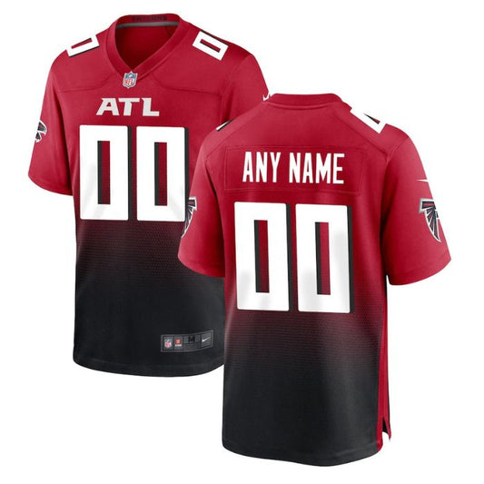 Atlanta Falcons Unisex Alternate Customized Game Jersey - Red - Champions Jerseys
