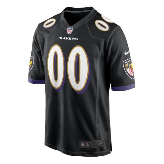 Baltimore Ravens Unisex Alternate Custom Game Jersey - Black - Champions Jerseys