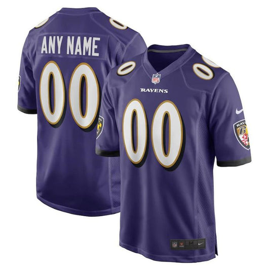 Baltimore Ravens Unisex Shirt Custom Game Jersey - Purple - Champions Jerseys