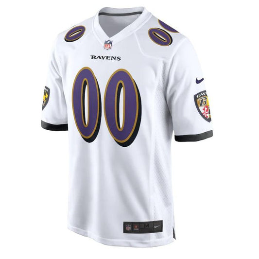Baltimore Ravens Unisex Shirt Custom Game Jersey - White - Champions Jerseys