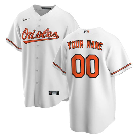 Baltimore Orioles Team Home Unisex Custom Jersey - White - Champions Jerseys