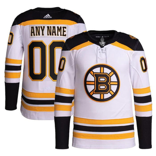 Boston Bruins Unisex Away Primegreen  Pro Customized Jersey - White - Champions Jerseys