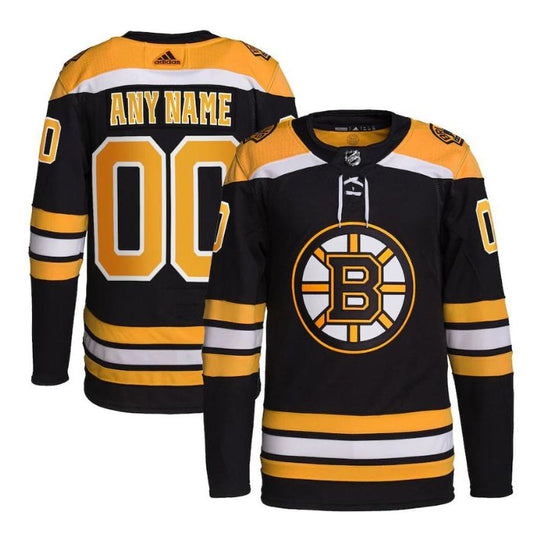 Boston Bruins Unisex Home Primegreen Pro Custom Jersey - Black - Champions Jerseys