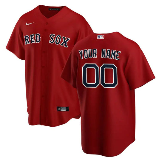 Boston Red Sox Team Alternate Unisex Custom Jersey - Red - Champions Jerseys