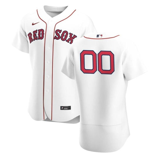 Boston Red Sox Team Home Pro Official Unisex Custom Jersey - White - Champions Jerseys