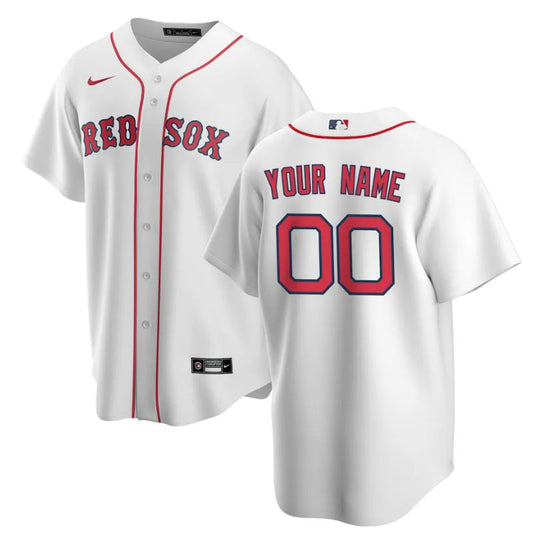 Boston Red Sox Team Home Unisex Custom Jersey - White - Champions Jerseys