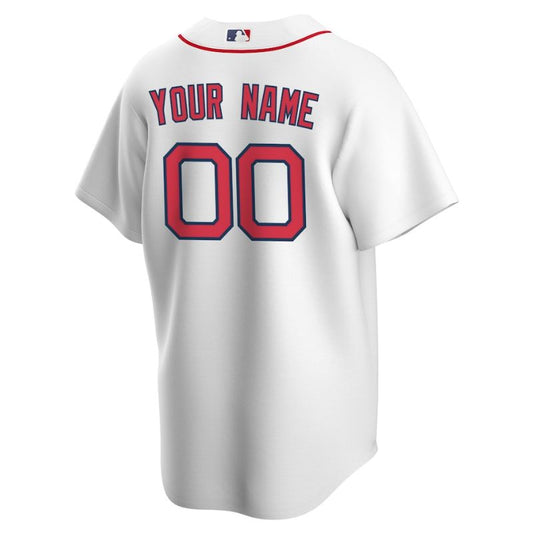 Boston Red Sox Team Home Unisex Custom Jersey - White - Champions Jerseys