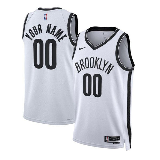 Brooklyn Nets Unisex Shirt 2022/23 Custom Jersey White - Association Edition - Champions Jerseys