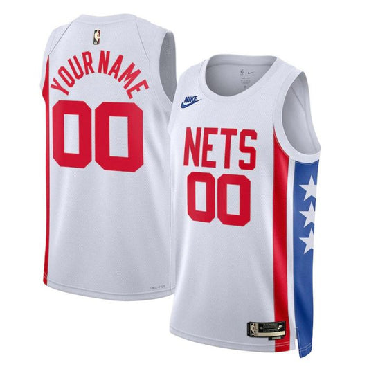 Brooklyn Nets Unisex Shirt 2022/23 Customized Jersey - Classic Edition - White - Champions Jerseys