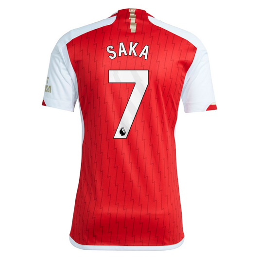 Bukayo Saka Arsenal Shirt 2023/24 Home Player Jersey - Red - Jersey Teams World