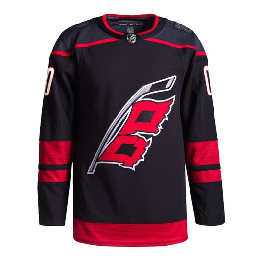 Carolina Hurricanes Unisex Alternate Primegreen Pro Custom Jersey - Black - Champions Jerseys