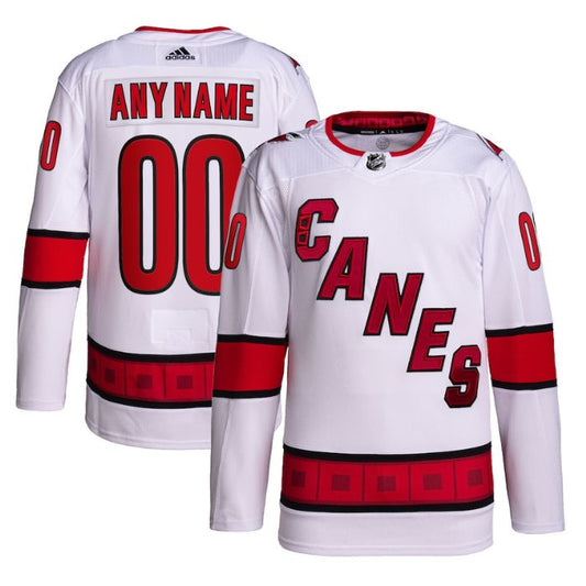 Carolina Hurricanes Unisex Away Primegreen Pro Custom Jersey – White - Champions Jerseys