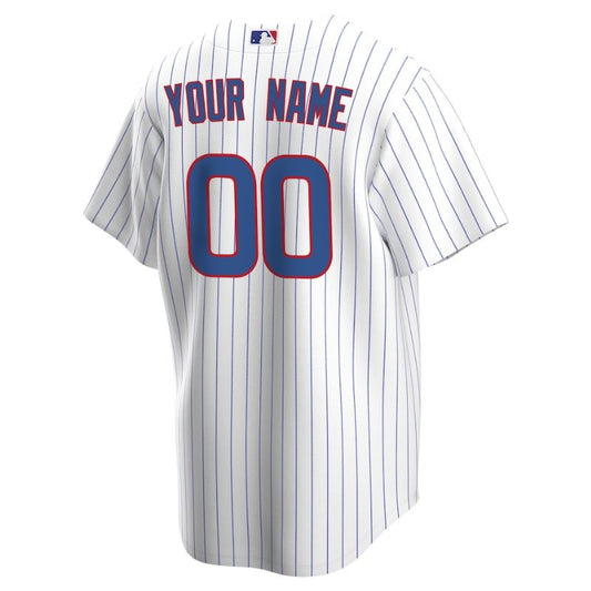 Chicago Cubs Team Home Unisex Custom Jersey - White - Champions Jerseys