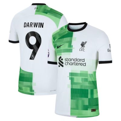 Darwin Núñez Liverpool 2023/24 Away Jersey - White