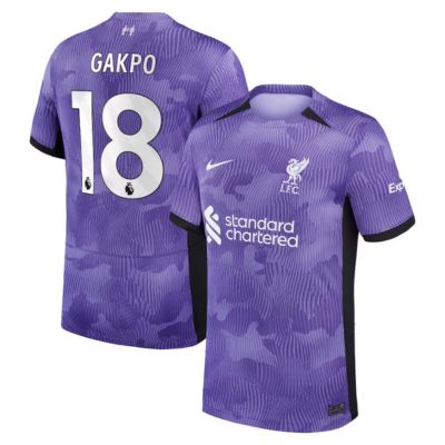 Gakpo Liverpool Third Stadium Shirt 2023-24 Jersey Player