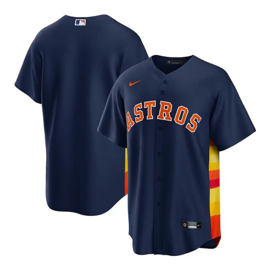 Houston Astros Team Alternate Custom Team Jersey - Navy - Champions Jerseys