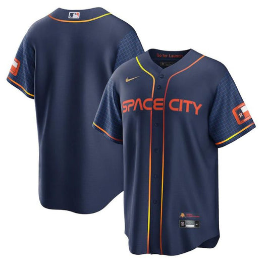 Houston Astros Team City Connect Unisex Custom Jersey - Navy - Champions Jerseys