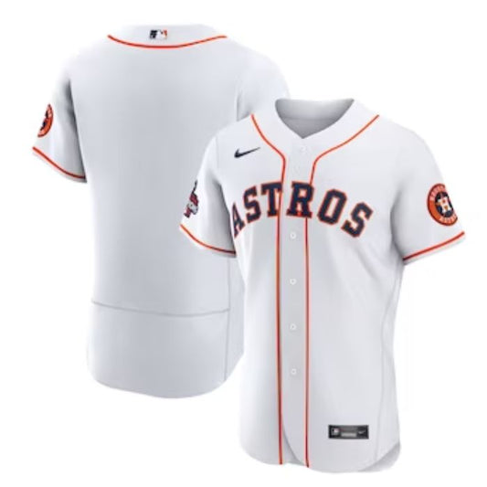 Houston Astros Team Pro Home Unisex Custom Jersey - White - Champions Jerseys