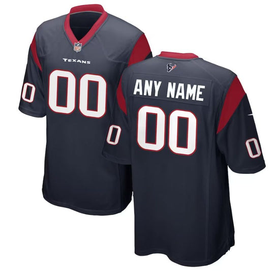 Houston Texans Team Customized Game Unisex Jersey - Navy - Champions Jerseys