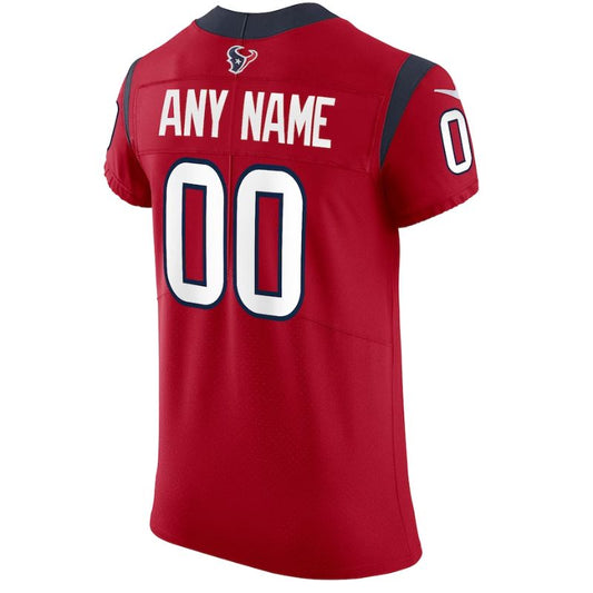 Houston Texans Team Vapor Elite Custom Unisex Jersey - Red - Champions Jerseys