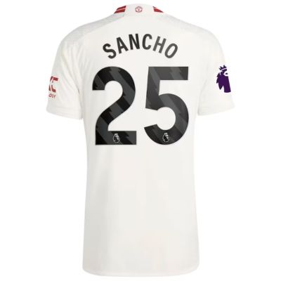 Sancho Manchester United 2023/24 Away Jersey - White