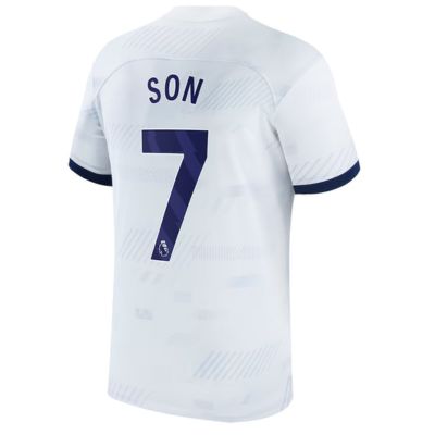 Son Heung-min Tottenham Hotspur Home 2023/24 Player Jersey - White