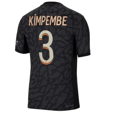 Presnel Kimpembe Paris Saint-Germain 2023/24 Third Match  Player Jersey - Anthracite
