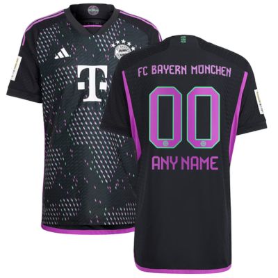 Bayern Munich 2023/24 Away Custom Jersey - Black / Any Name