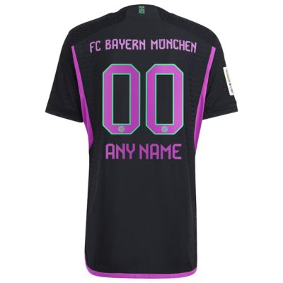 Bayern Munich 2023/24 Away Custom Jersey - Black / Any Name