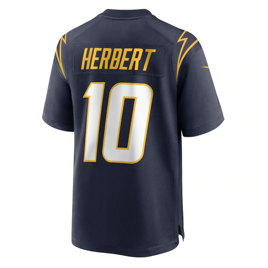 Justin Herbert 10 Player Los Angeles Chargers Alternate Game Jersey 2023/24 - Navy