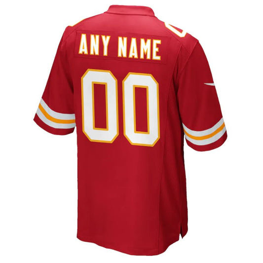 Kansas City Chiefs Team Custom Game Unisex Jersey - Red - Champions Jerseys