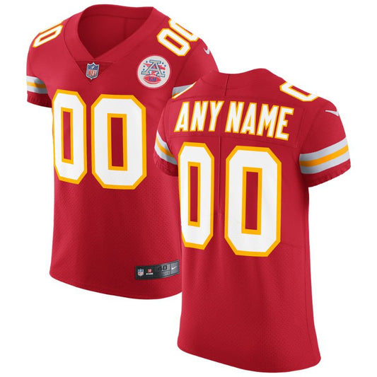 Kansas City Chiefs Team Vapor Untouchable Custom Elite Unisex Jersey - Red - Champions Jerseys