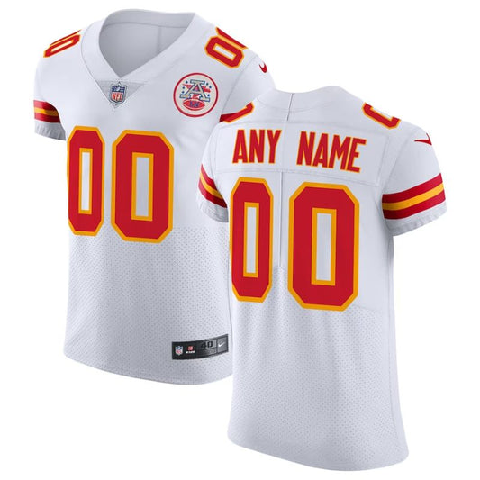 Kansas City Chiefs Team Vapor Untouchable Elite Unisex Custom Jersey - White - Champions Jerseys