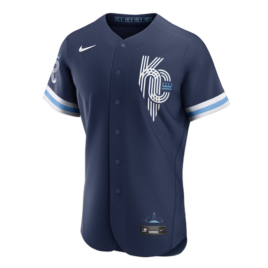 Kansas City Royals Unisex 2023 City Connect Custom Jersey - Navy - Champions Jerseys
