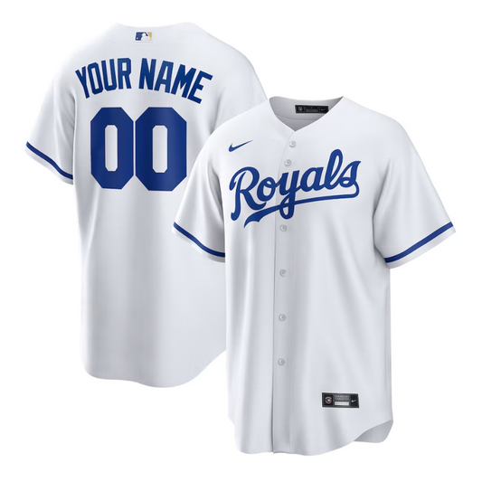 Kansas City Royals Unisex Custom Jersey - White - Champions Jerseys
