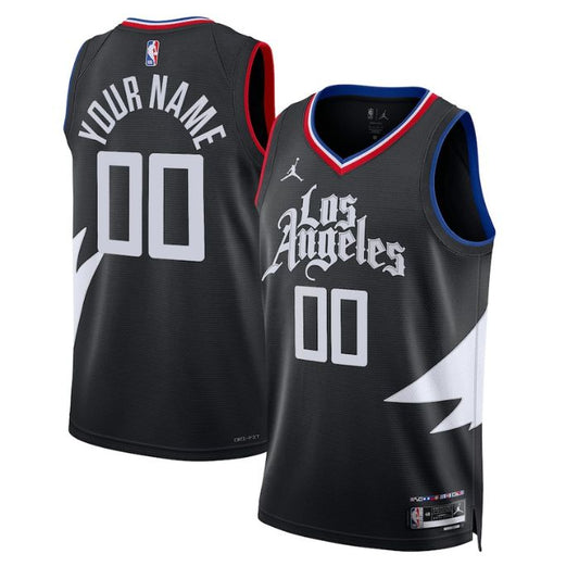 LA Clippers Unisex 2022/23 Swingman Custom Jersey - Statement Edition - Black - Champions Jerseys