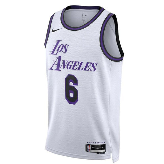 LeBron James Los Angeles Lakers Unisex 2022/23 Swingman Jersey - City Edition - White - Champions Jerseys