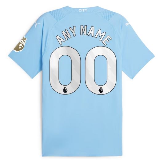 Manchester City Team Puma 2023/24 Custom Authentic Jersey - Sky Blue