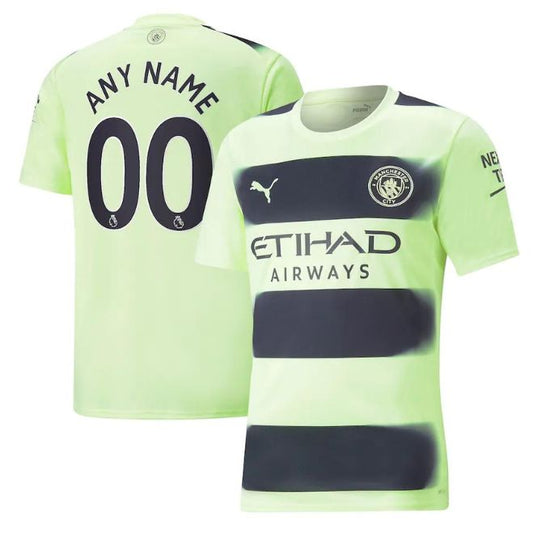 Manchester City Unisex Shirt 2022/23 Third Customized Jersey - Black - Jersey Teams World