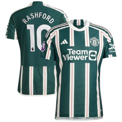 Rashford Manchester United 2023/24 Away Jersey - Green