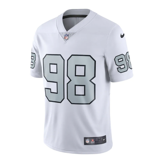 Maxx Crosby 98 Player Las Vegas Raiders Alternate Vapor Limited Jersey 2023/24 - White