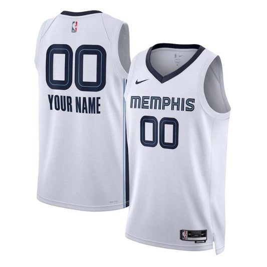 Memphis Grizzlies Unisex 2022/23 Swingman Custom Jersey White - Association Edition - Champions Jerseys