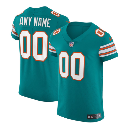 Miami Dolphins Elite Vapor Untouchable Customized Jersey 2023/24 - Aqua