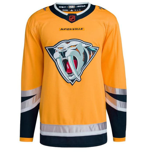 Nashville Predators Unisex Reverse Retro 2.0 Pro Custom Jersey - Yellow - Champions Jerseys