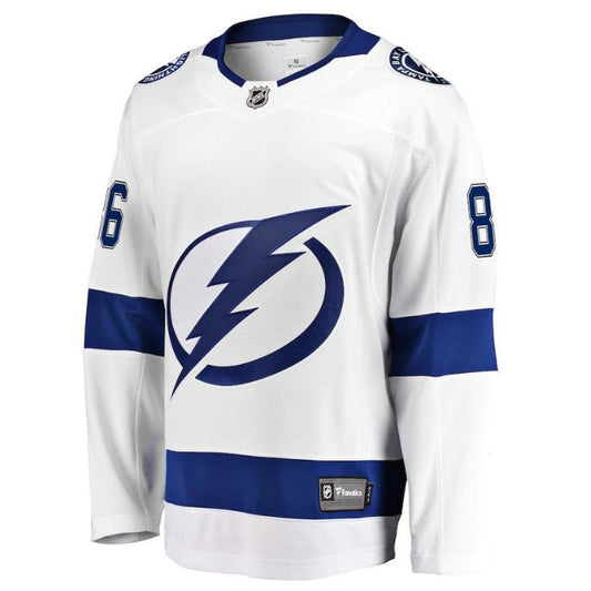 Nikita Kucherov Tampa Bay Lightning Team Away Premier Breakaway Unisex Player Jersey - White - Champions Jerseys