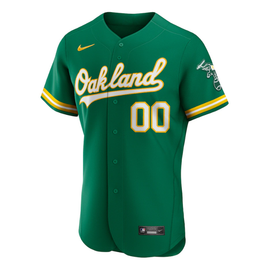 Oakland Athletics Alternate Official Customized Jersey 2023-24- Kelly Green